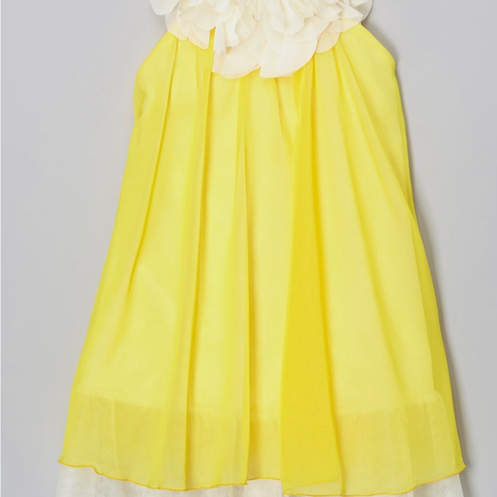 Girls Size 5 Kid’s Dream Yellow and White Dress
